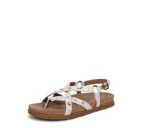 Blowfish Malibu Women's Luster 3 Flat Sandals, Cream, Medium Fit, UK 5