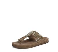 Blowfish Malibu Women's Lyric Flat Thong Sandal, Beaded Walnut, UK 4 Medium Fit