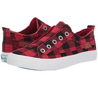 Blowfish Malibu Women's Play Canvas Sneaker, Red Buffalo Check, 5 UK