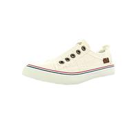 Blowfish Malibu Women's Play Fashion Sneaker, White Cozumel Linen, 8 UK