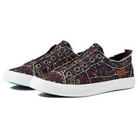 Blowfish Malibu Women's Play Sneaker, Black Smashing Floral Canvas Print, 4.5 UK