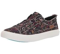 Blowfish Malibu Women's Play Sneaker, Black Smashing Floral Canvas Print, 5.5 UK