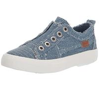 Blowfish Malibu Women's Play Sneaker, Light Stone Washed Denim, 4 UK