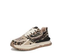 Blowfish Malibu Women's Tastic Lace-Up Trainers, Leopard Multi Print, Medium Fit, UK 5