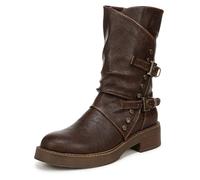 Blowfish Malibu Women's Venice Double Buckle Boot, Brown, UK 4