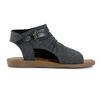 Blowfish Malibu Women's Denver Flat Sandals, Charcoal Denim, Medium Fit, UK 7