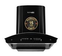 BLOWHOT Evana S BAC MS Fireplace: 60 cm with free installation kit | Suction power 1300 m³/h | Filter-free technology | Automatic heat cleaning | Motion sensor | 15 years of