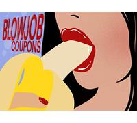 Blowjob Coupons: Vouchers to write down your ideas for oral sex. For boyfriend or husband. Gift for Valentine's Day, birthday or Christmas (Sex coupons)