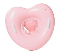 Blown Baby Swim Tube - Portable Swimming Ring for Kids | Heart Inflatable Portable Pool Ring with Handles | Blow Up Baby Swim Tube for Age Over 6 Months
