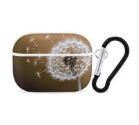 Blown Dandelion Blossom AirPod Pro Case, Anti Scratch Hard PC Cover with Keychain, AirPod Pro 2nd/1st Case Accessories for Women Men, White-Style