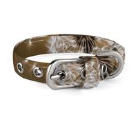 Blown Dandelion Blossom Dog Collar, Soft Comfortable Pet Collar for Small & Medium Dogs, Adjustable Durable Cat Collars for Puppies