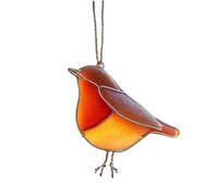 Blown Glass Bird Ornament Handmade Holiday Decoration Hanging Christmas Tree Decoration Watcher Collection Glass Blown Ornaments for Christmas Tree