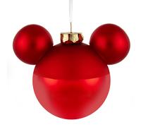 Hallmark Mickey Mouse Ears Glass Ornament, Tree Decoration, Disney, Red
