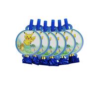 (Blowout-6pcs, Other) Pokemon Themed Pikachu Birthday Party Decoration Balloons Disposable Tableware Background Bag Banner Baby Shower Gender Reveal