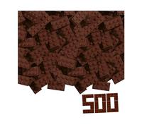 Blox 500 Brown Building Blocks for Children Aged 3+, 8 Bricks in Box, Fully Compatible with Many Other Manufacturers