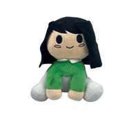 Blox Buddy Bacon Hair Plush Toy - 21cm Roblox-Inspired Soft Stuffed Character for Kids, Gamers & Collectors - Kawaii Gamer Gift (Green-dressed doll)