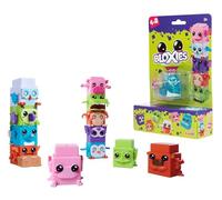 BLOXIES 4 Pack Blind Collectible - Stackable, collectable Mini Animal Friends, building blocks with moving feature, cute animal designs, fidget toy, 18 to collect, Multicolour, suitable for ages 3+