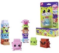 BLOXIES 4 Pack Blind Collectible - Stackable, collectable Mini Animal Friends, building blocks with moving feature, cute animal designs, fidget toy, 18 to collect, Multicolour, suitable for ages 3+