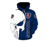 BLPOTA Men's Comfy Hoodie for Scania Long Sleeve Activewear 3D Printing Jacket with Pockets Sweatshirts Jumpers Hoody Hooded Coat Workout Outwear Tops-C||S