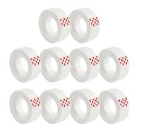 BLPRKOT 10 PCS Magic Tape -18 mm x 25 m General Purpose Clear Wrapping Invisible Sticky Tape Adhesive Strips sellotape for Home Office Document Repair,Gift Packing, Labelling & Sealing