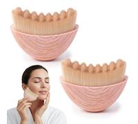 BLPRKOT 2 PCS New Lymphatic Contour Face Brush, Contour Face Brush Lymphatic Drainage Massager for Face, Designed for The Face Gentle Enough for Daily Use