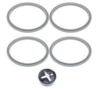 BLPRKOT 4 Pcs Blender Gaskets with Lip, Silicone Seal Rings, Rubber, Gasket Replacement for Nutribullet Rubber Ring Rings Compatible NUTRIBULLET 600W 900W