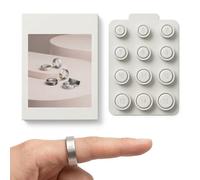 BLPRKOT Smart Ring Sizing Kit | Compatible with Oura Ring 4 | Precise Finger Measure | Sizes 4-15 | White