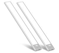 BLS LED Under Cupboard Kitchen Lights, 52LED Battery Operated Motion Sensor Light Indoor, Rechargeable USB-C Stick on Light, 1500mah Wireless Magnetic Kitchen Stair Lighting