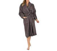 BLSMÓ Luxury Egyptian Cotton Spa Robe - 100% Terry Towelling Bathrobe | Ultra-Soft, Absorbent, Unisex Dressing Gown for Men & Women | Premium Quality (UK, Alpha, S, M, Regular, Regular, Charcoal)