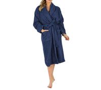 BLSMÓ Luxury Egyptian Cotton Spa Robe - 100% Terry Towelling Bathrobe | Ultra-Soft, Absorbent, Unisex Dressing Gown for Men & Women | Premium Quality (UK, Alpha, S, M, Regular, Regular, Navy)