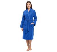 BLSMÓ Luxury Egyptian Cotton Spa Robe - 100% Terry Towelling Bathrobe | Ultra-Soft, Absorbent, Unisex Dressing Gown for Men & Women | Premium Quality (UK, Alpha, L, XL, Regular, Regular, Royal)