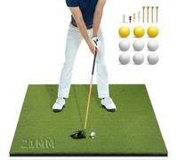 Bltend Golf Mat: 5x4ft Golf Hitting Mats Practice Outdoor/Indoor, Elite Dense Artificial Turf Matt Training Aid for Backyard/Garage/Driving Range/Simulators, Ideal Golfer Gifts for Men (21mm