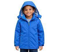 Blu Apparel Kids Waterproof Jacket Childrens Rain Coat ideal for School Coat, Walking Windproof Jacket, Childrens Rain Jacket (UK, Age, 3 Years, 4 Years, Regular, Cobalt Fleece Lined)