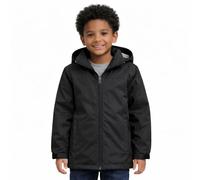 Blu Apparel Kids Waterproof Jacket Childrens Rain Coat ideal for School Coat, Walking Windproof Jacket, Childrens Rain Jacket (UK, Age, 9 Years, 10 Years, Regular, Black Fleece Lined)