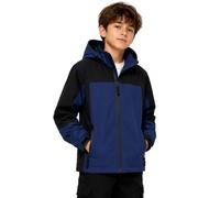 Blu Apparel Kids Waterproof Jacket with Mesh Lining - Lightweight 2 Panel Rain Coat for Boys & Girls - Breathable Hooded Outdoor Coat for School, Hiking & Play