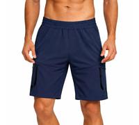 Blu Apparel Men’s Outdoor Sports Shorts - Lightweight Quick-Dry Hiking & Running Shorts with Zipper Pockets, Breathable Athletic Shorts for Gym, Travel & Casual Wear