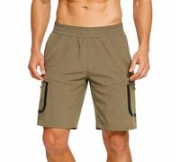 Blu Apparel Mens Hiking Shorts (UK, Numeric, 30, Regular, Regular, Green)