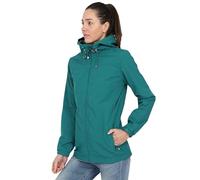Blu Apparel Women's Waterproof Rain Hooded Jacket Windbreaker Hiking Walking Coat Spring Jackets (UK, Numeric, 14, Regular, Regular, Teal)