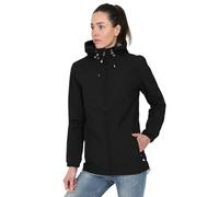 Blu Apparel Women's Waterproof Rain Hooded Jacket Windbreaker Hiking Walking Coat Spring Jackets (UK, Numeric, 14, Regular, Regular, Black)
