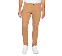 Blu Cherry Men's Cotton Regular Fit Chino Trousers (32W / 32L, Khaki)
