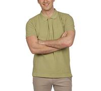 Blu Cherry Men's Premium Cotton Pique Polo Shirt (Khaki Green, XXL)