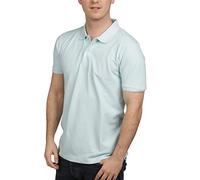 Blu Cherry Men's Premium Cotton Pique Polo Shirt (Mint, XXL)