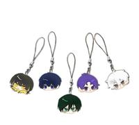 BLU LOCK Acrylic Keychain 5pcs Set Cute Isagi Yoichi,Bachira Meguru,Rin Itoshi Figure Pendant Keyrings Key Accessories Cell Phone Pendant Bag Decoration Cos Props