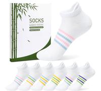 Blu Ninfee Bamboo Trainer Ankle Socks Women, Ladies Sports Seamless Socks