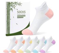 Blu Ninfee Bamboo Trainer Ankle Socks Women, Ladies Sports Seamless Socks