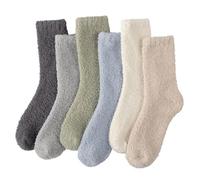 Blu Ninfee Fluffy Bed Socks Womens 4-7, Ladies Fuzzy Cosy Socks for Women