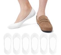 Blu Ninfee No Show Socks Mens 9-12 6-8, Invisible Loafer Socks for Men | 6 Pairs Ultra Low Cut Trainer Socks, Non Slip Secret Hidden Socks Men, Multipack Liner Footsies for Summer