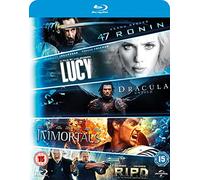 Blu ray 5-Movie Starter Pack: Lucy/Dracula Untold/47 Ronin/Immortals/R.I.P.D