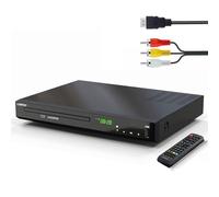 Blu-ray DVD Player for TV -1080P HD Blu-ray Player with HDMI/AV/Coaxial Output, USB input, All Regions dvds and Region B/2 Blu-Ray Disc, PAL/NTSC System (Metal Enclosure)