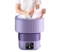 Blu-ray portable washing machine, mini folding washing machine, suitable for baby clothes, underwear, socks, towels or small items, portable washing machine for camping, RV, travel, small space